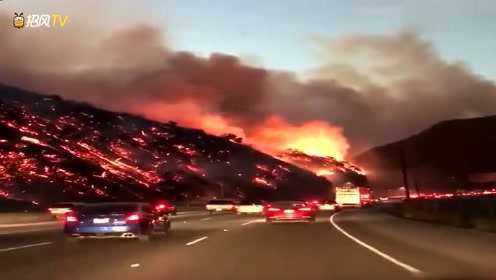 美国洛杉矶火山爆发，灾难瞬间与现实挑战